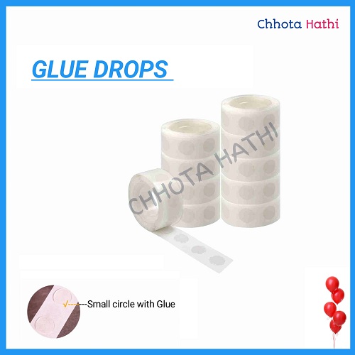 Balloon arch strip with glue drops combo