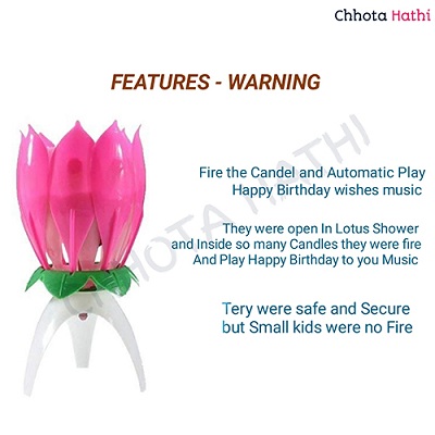 Lotus Musical Candle